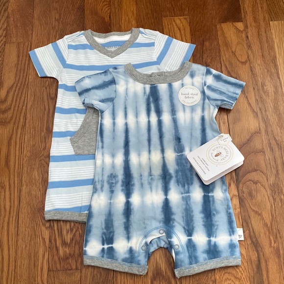 Burt’s Bees Baby 2 Piece Romper Set - Picture 1 of 3